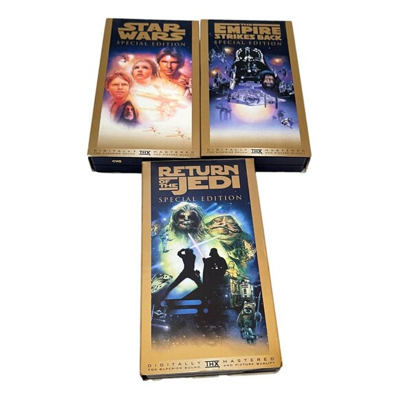 Star Wars Trilogy VHS Boxset Special Edition New Hope Empire Return Jedi 1997 - Picture 5 of 10